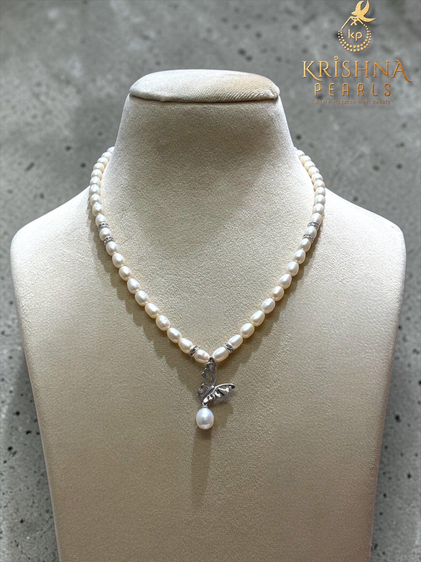 92.5 Silver Butterfly Pendant Necklace