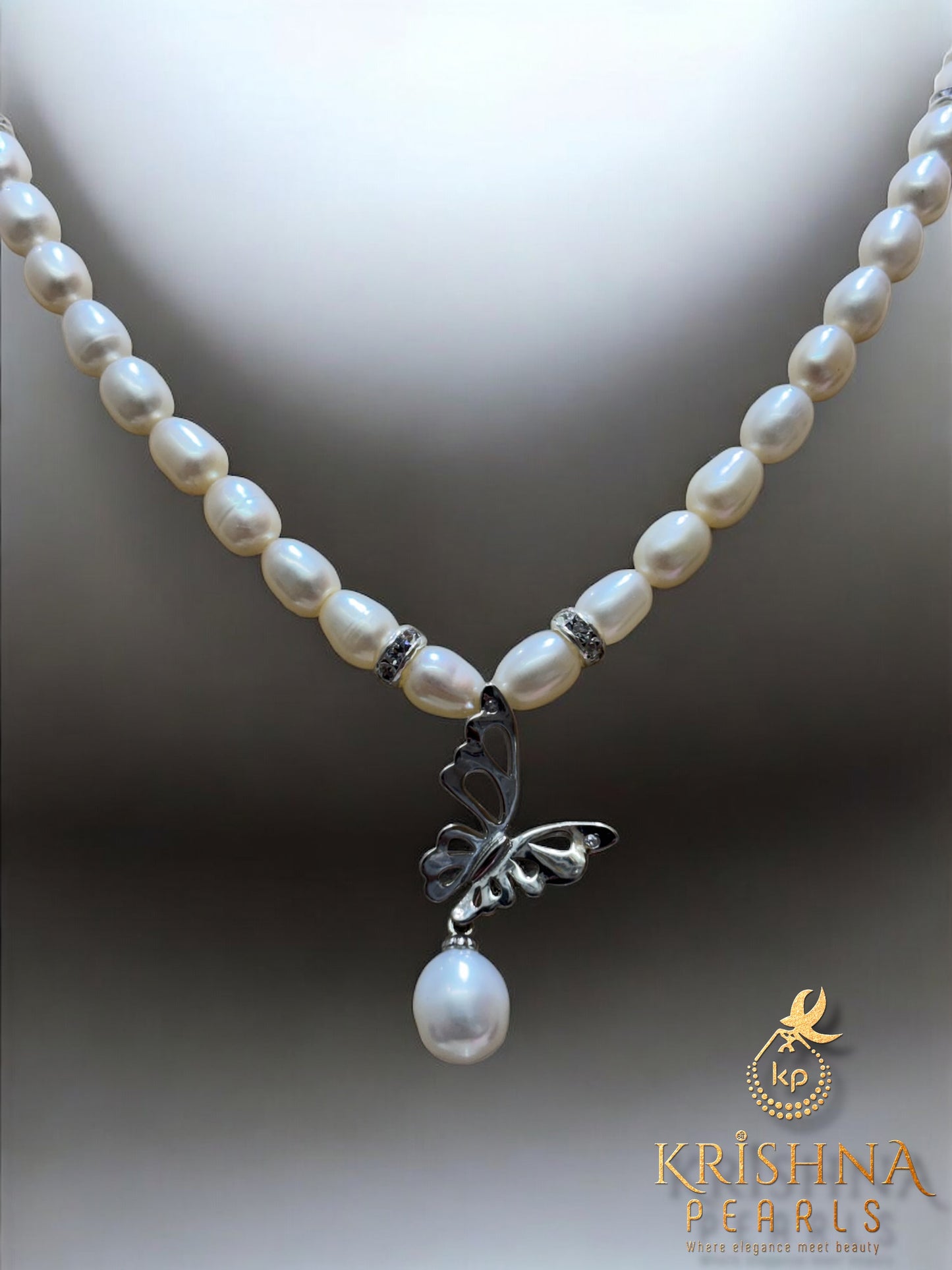 92.5 Silver Butterfly Pendant Necklace
