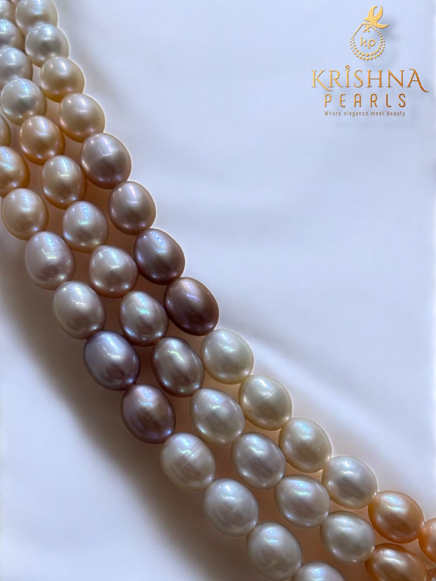 Exclusive Three Layer MultiColour Pearls Necklace Set