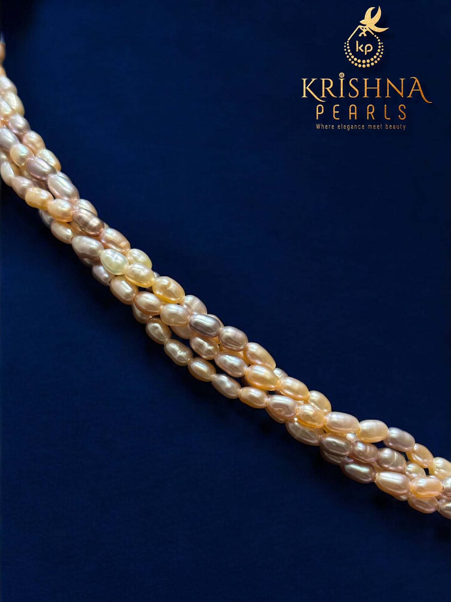 Luxurious MultiColour Twisted Rice Pearls Necklace Set