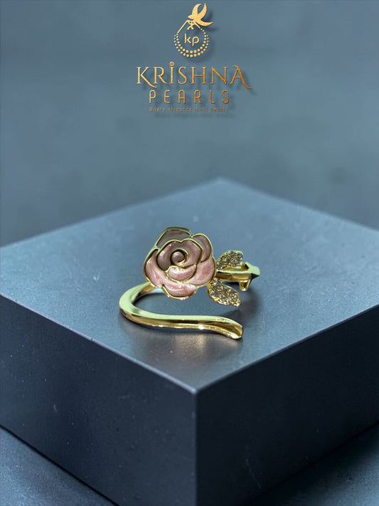 Rose Finger Ring Adjustable