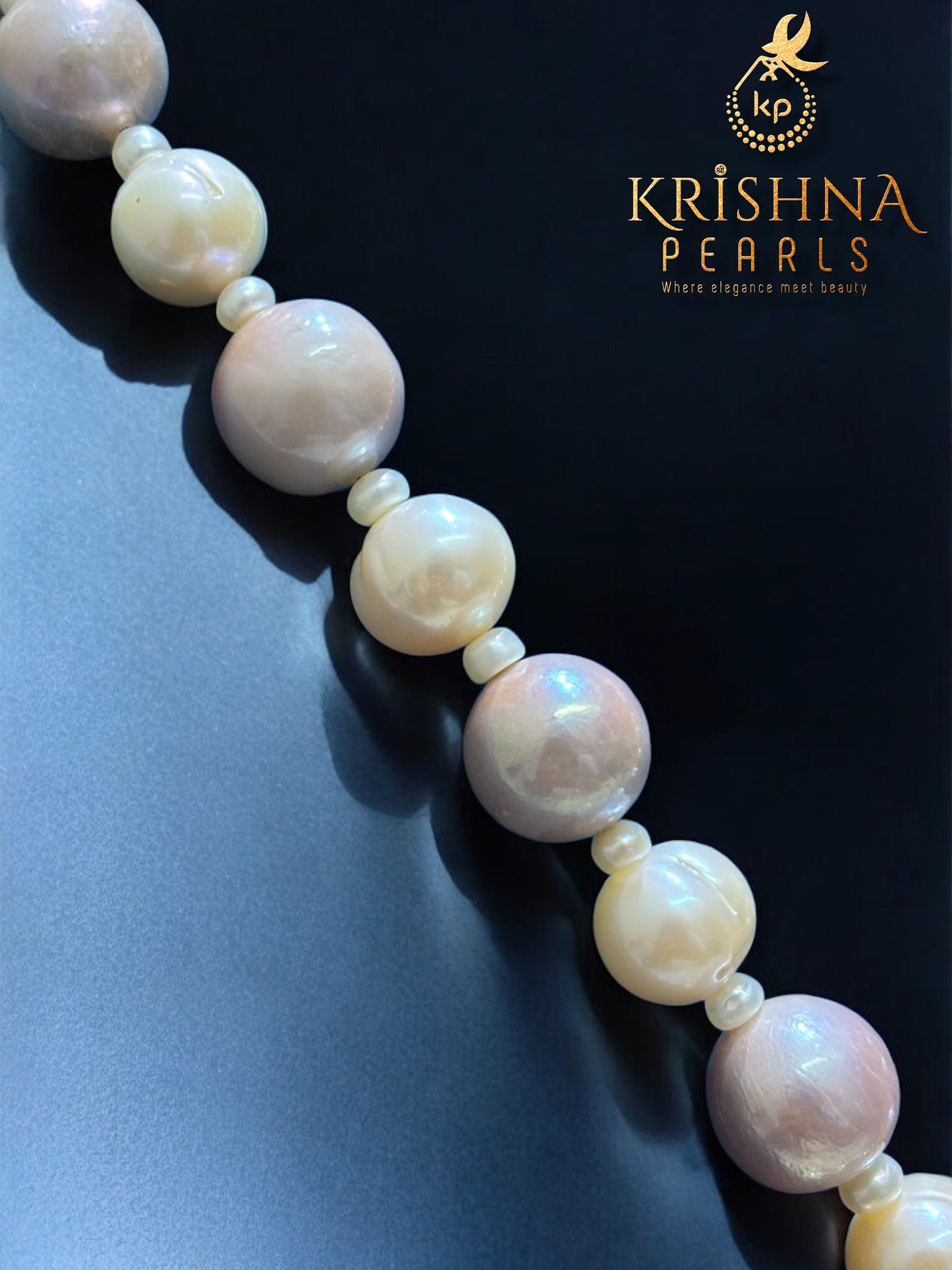 Imperial Lotus Pendent With Pearls Necklace Set