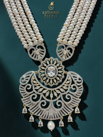 The Maharani’s Grace With Four Layer Pearls Long Necklace Set