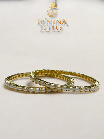 Classy Pearls Studded Bangles