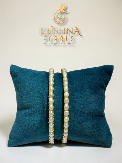 Classy Pearls Studded Bangles