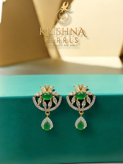 Royal Harmony Twin-Line Emerald Pearls long Necklace Set