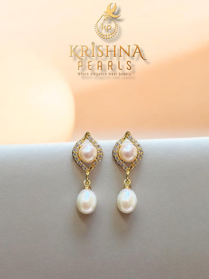 Petal Dewdrop Double Layer Pearls Necklace Set