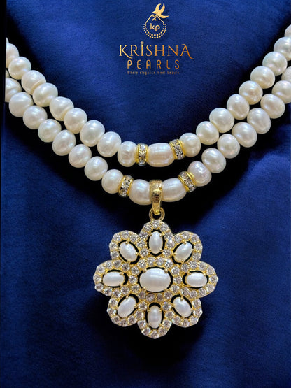 Heritage Pearl Pendent With Pearls Necklace Set