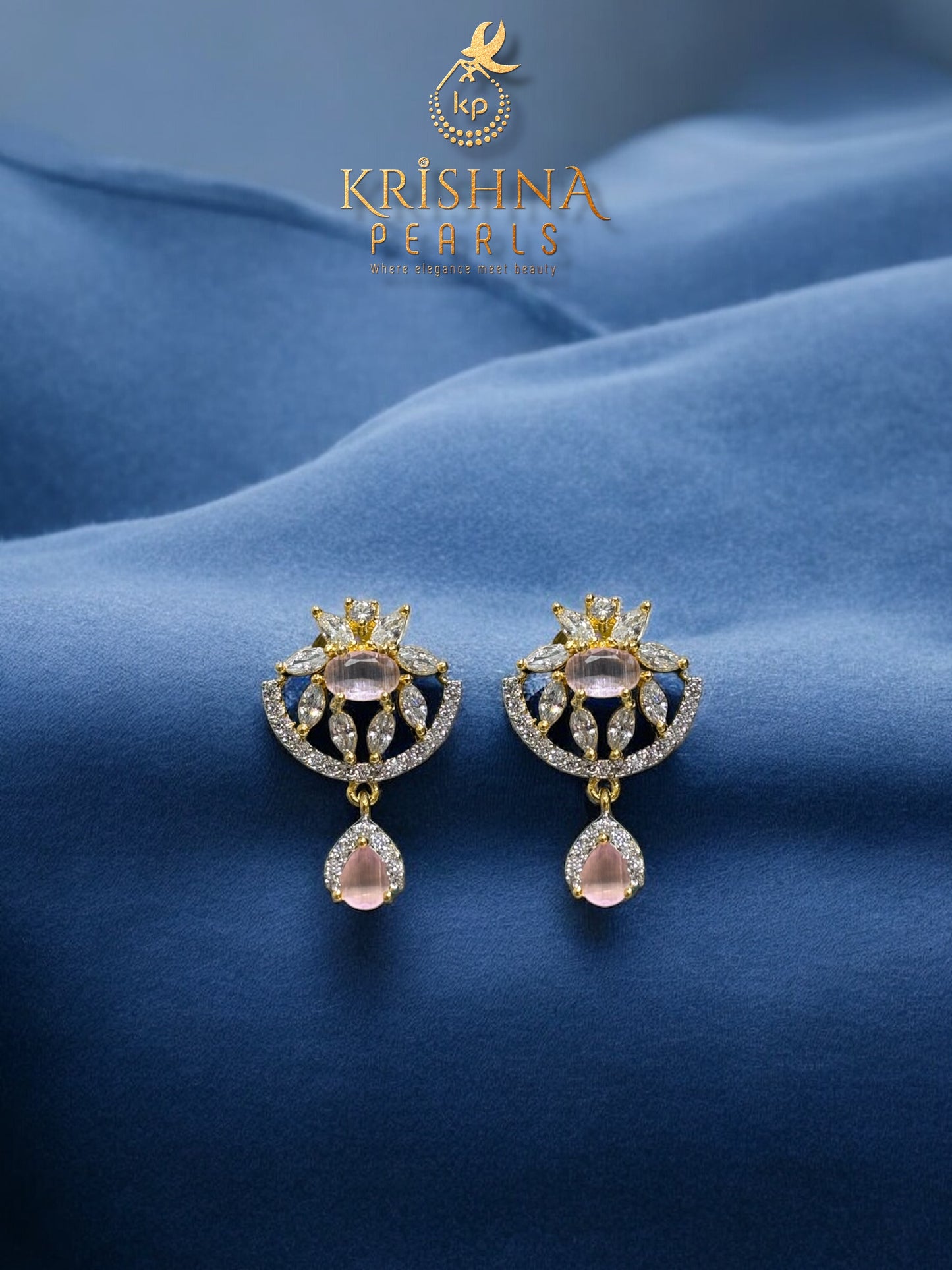 Royal Harmony Twin-Line Rose Quartz Pearls Set