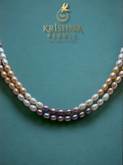 Exclusive Multicolour Two Layers Necklace Set