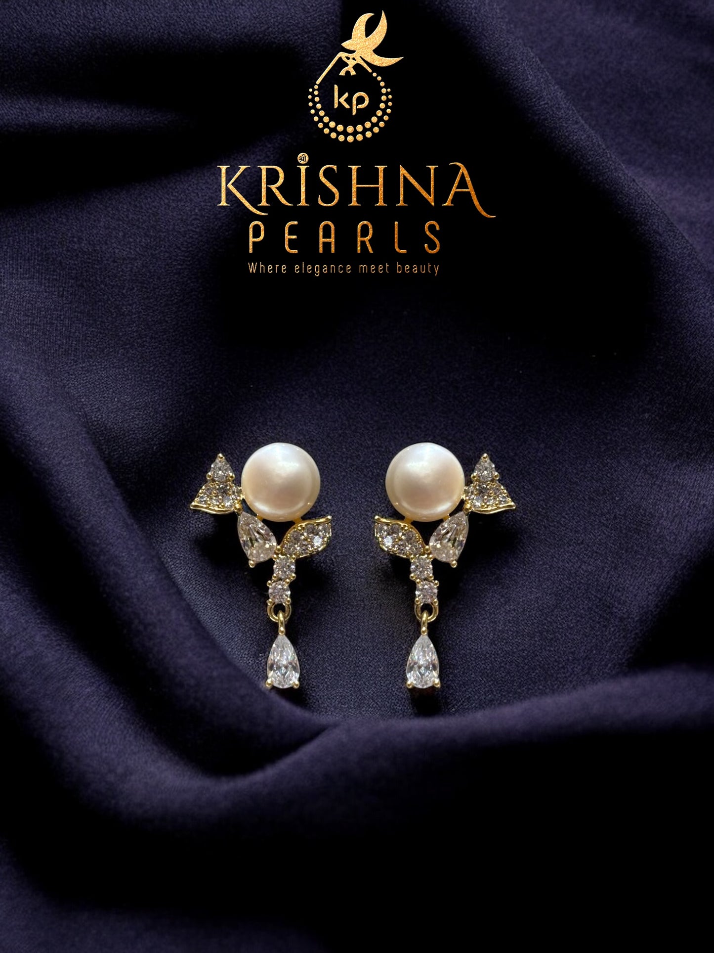 92.5 Silver Pearl Studded Hangings