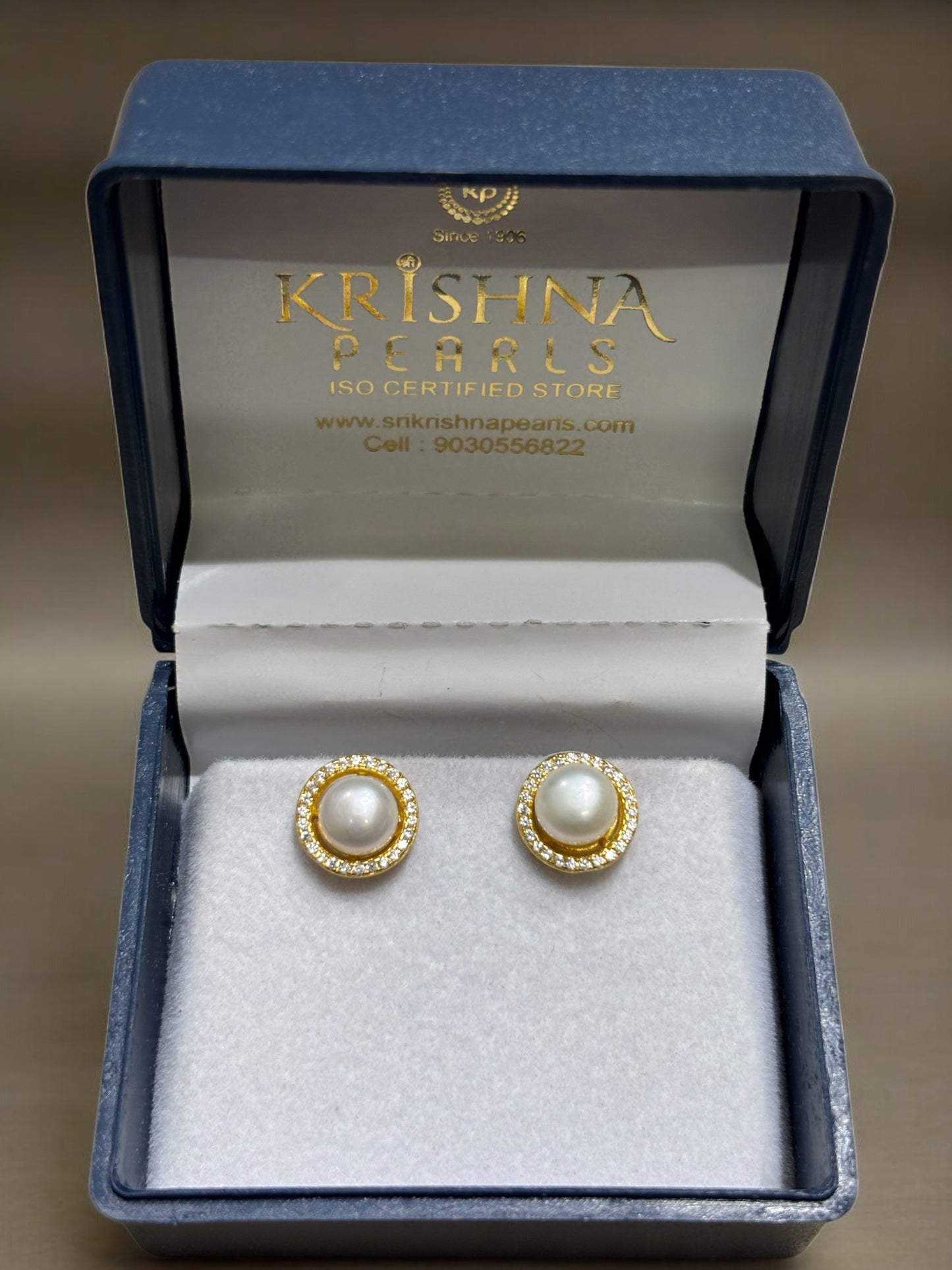 92.5 Silver Adorable Pearl Studded Earings