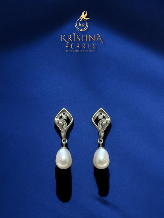 92.5 Silver Adorable Pearl Hangings