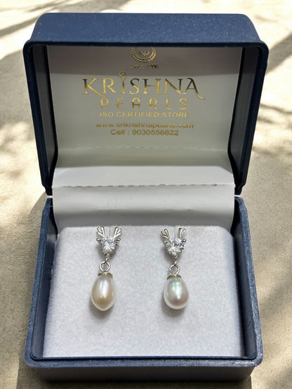 92.5 Silver Pearl Hangings
