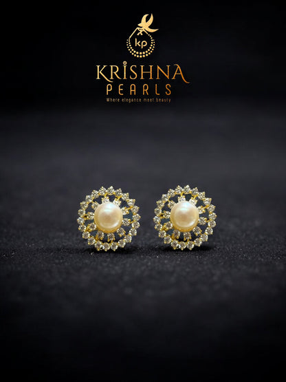 Elegant Pearl Studded Earrings