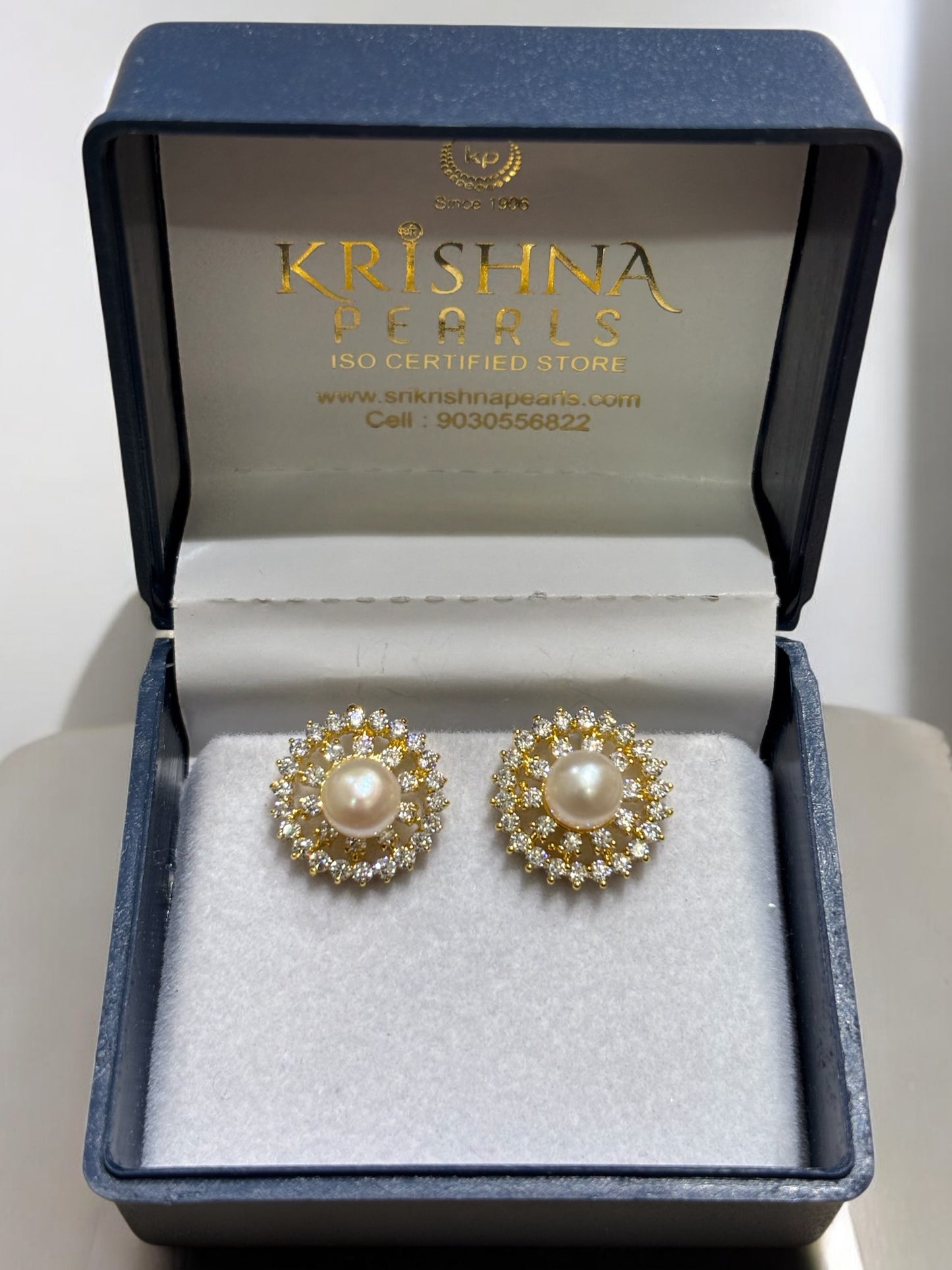 Elegant Pearl Studded Earrings