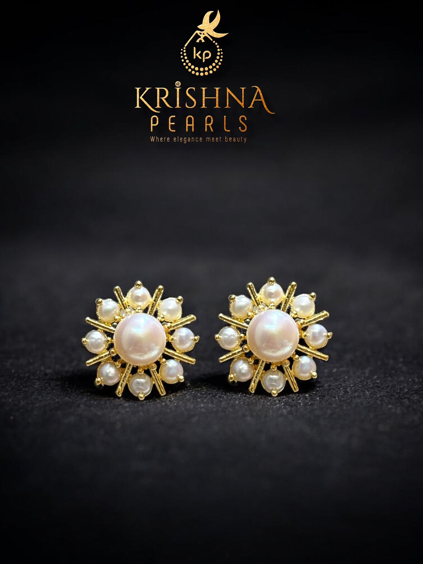 Beautiful Pearl Studds
