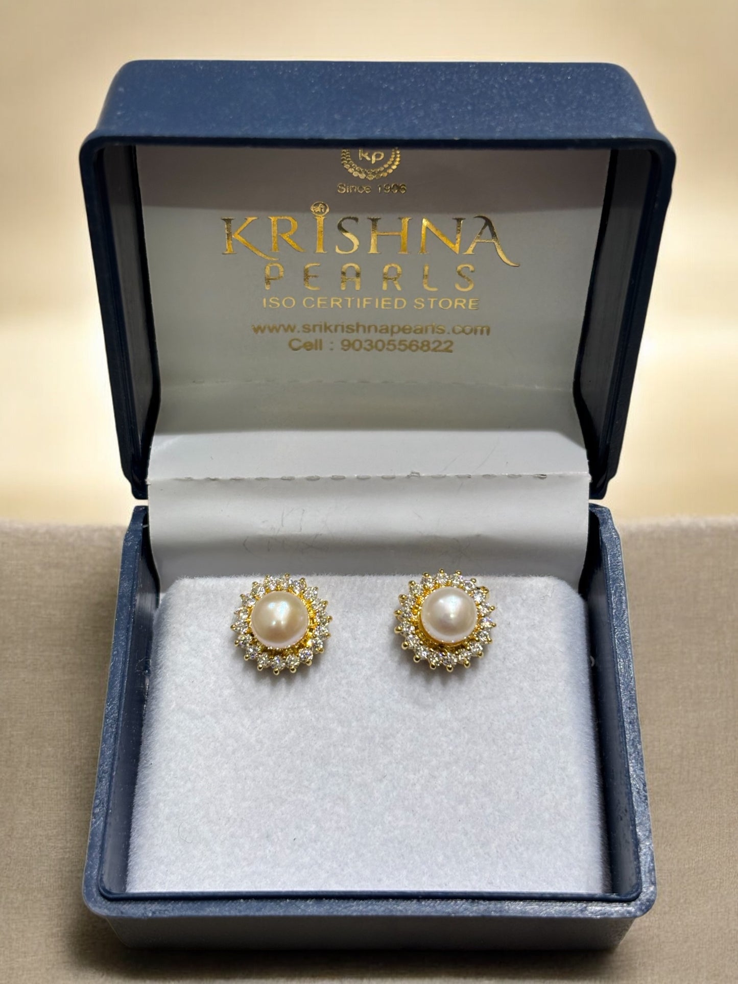 Empress Bloom Pearl Studs