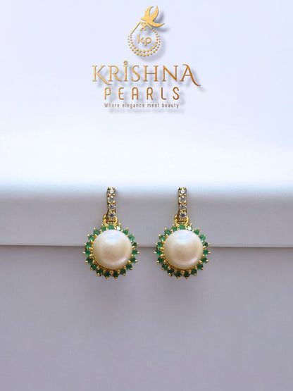 Emerald & Pearls Studded Hangings