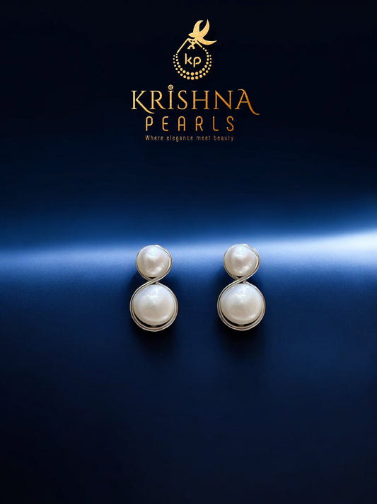 Eternal Duo Pearls Studded Earrings