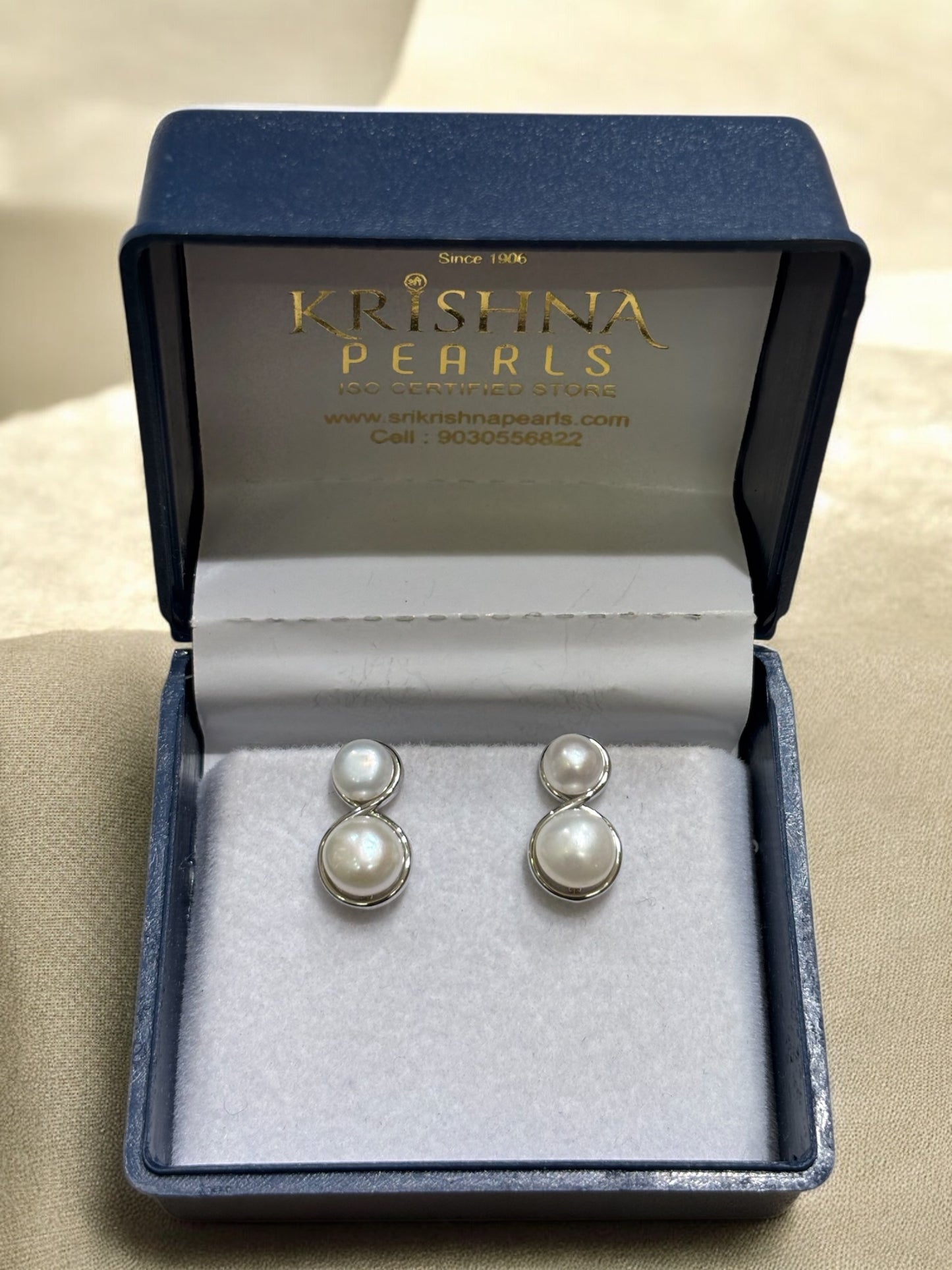 Eternal Duo Pearls Studded Earrings