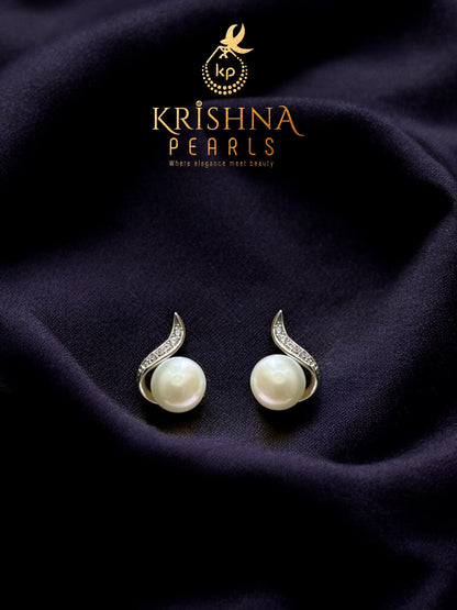 Pearl Studs 92.5 Post Pin Silver