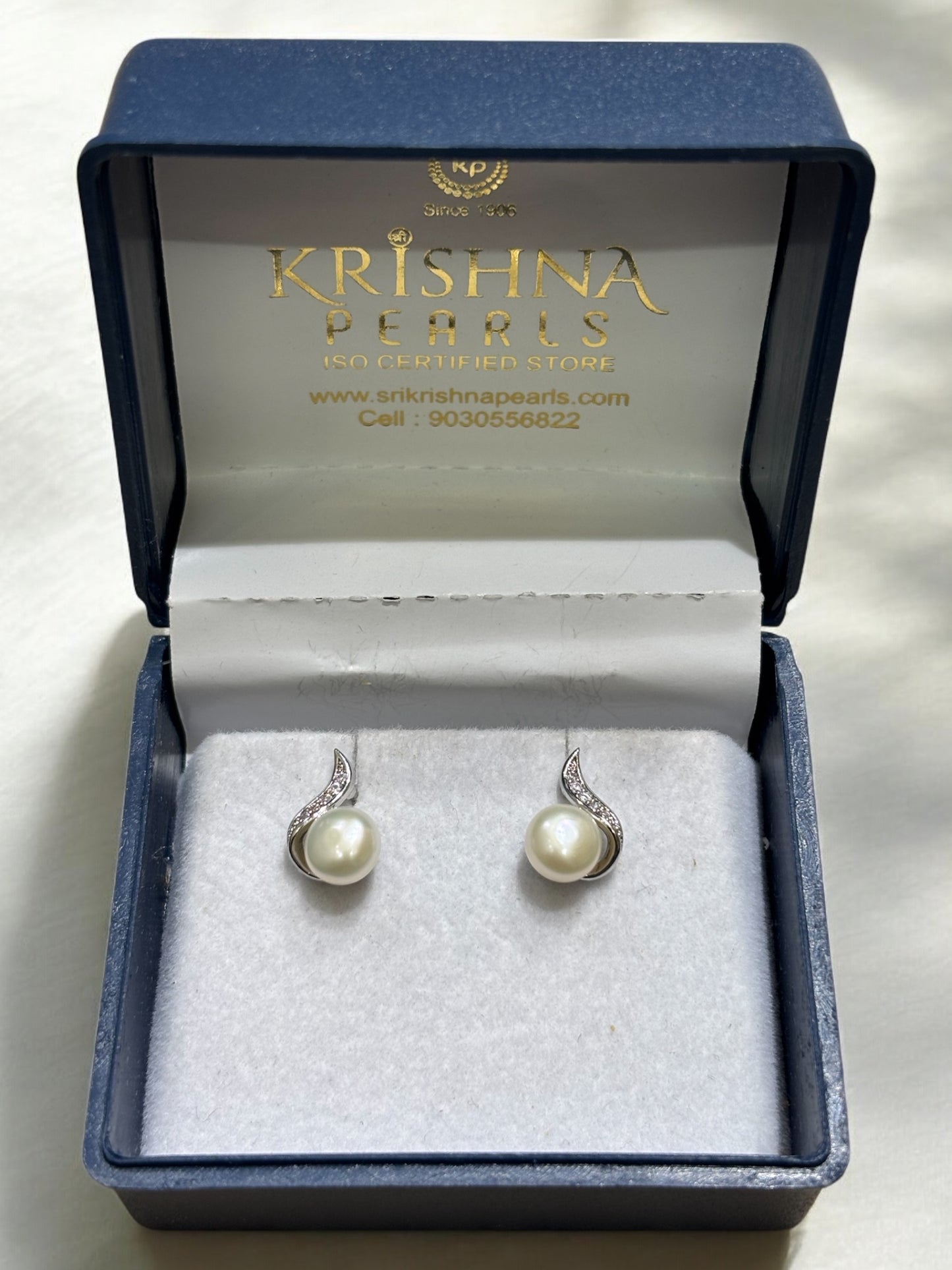 Pearl Studs 92.5 Post Pin Silver