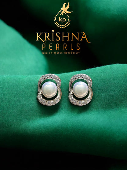 Eternal Orbit Pearl Studded Earrings