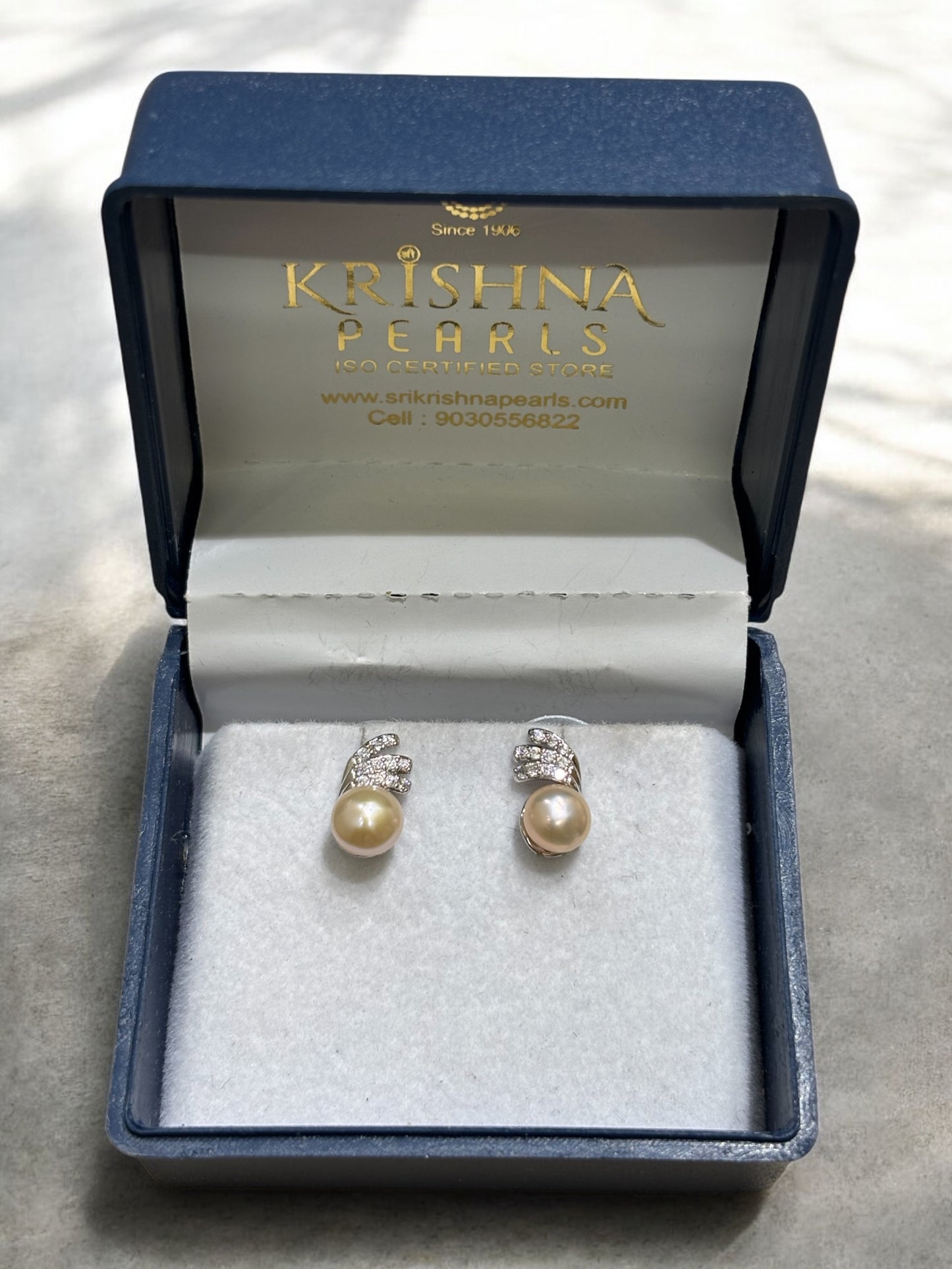 Adorable Pink Pearls Studded Earrings