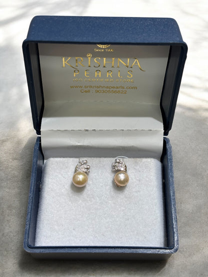 Adorable Pink Pearls Studded Earrings