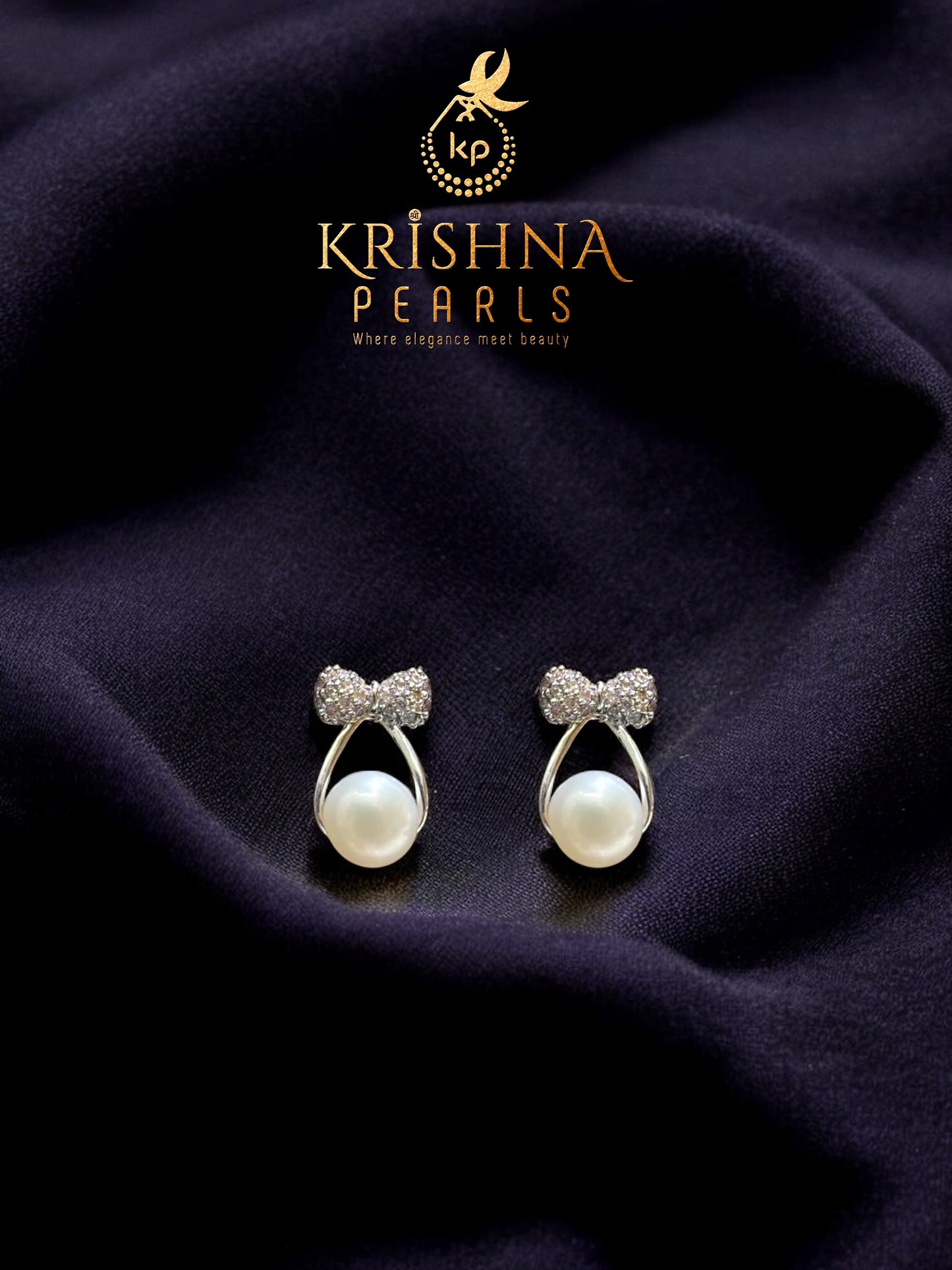92.5 Silver Post Pin Pearl Studds