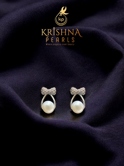 92.5 Silver Post Pin Pearl Studds