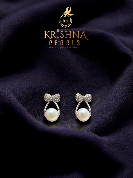 92.5 Silver Post Pin Pearl Studds