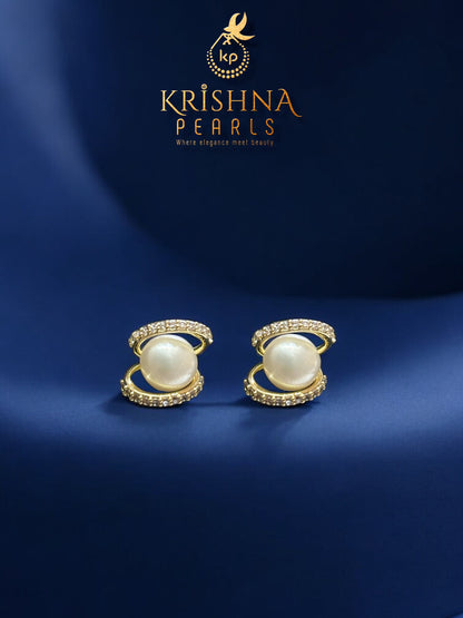 92.5 Silver Post Pin  Pearl Studs