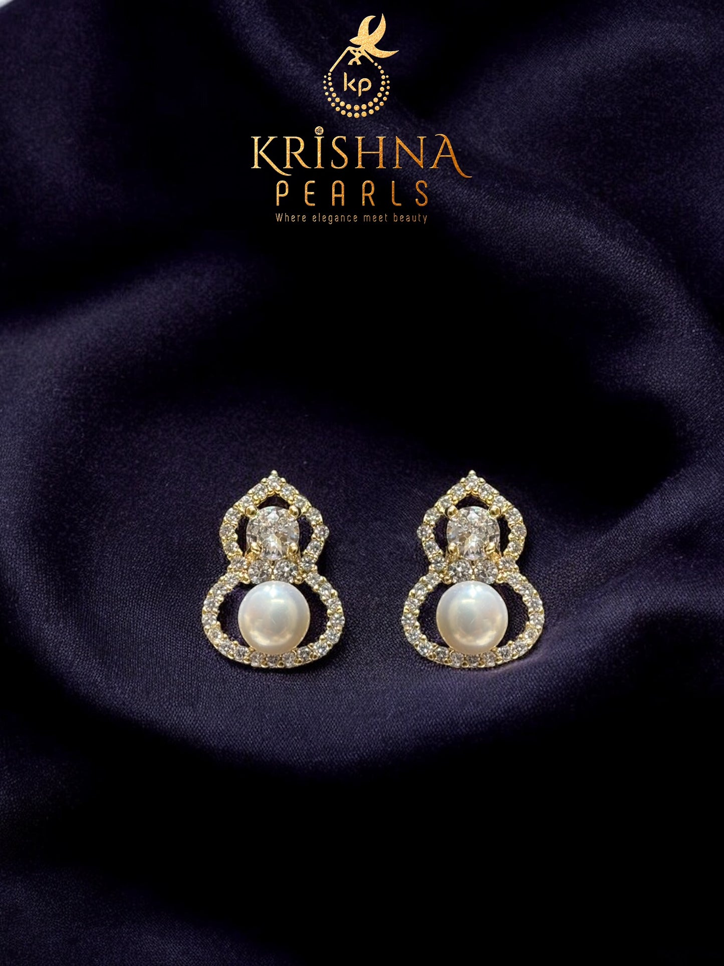 Stylish Pearl Studded Earrings