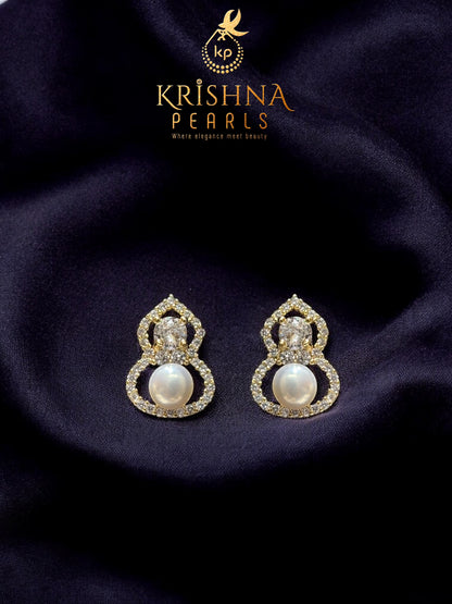 Stylish Pearl Studded Earrings