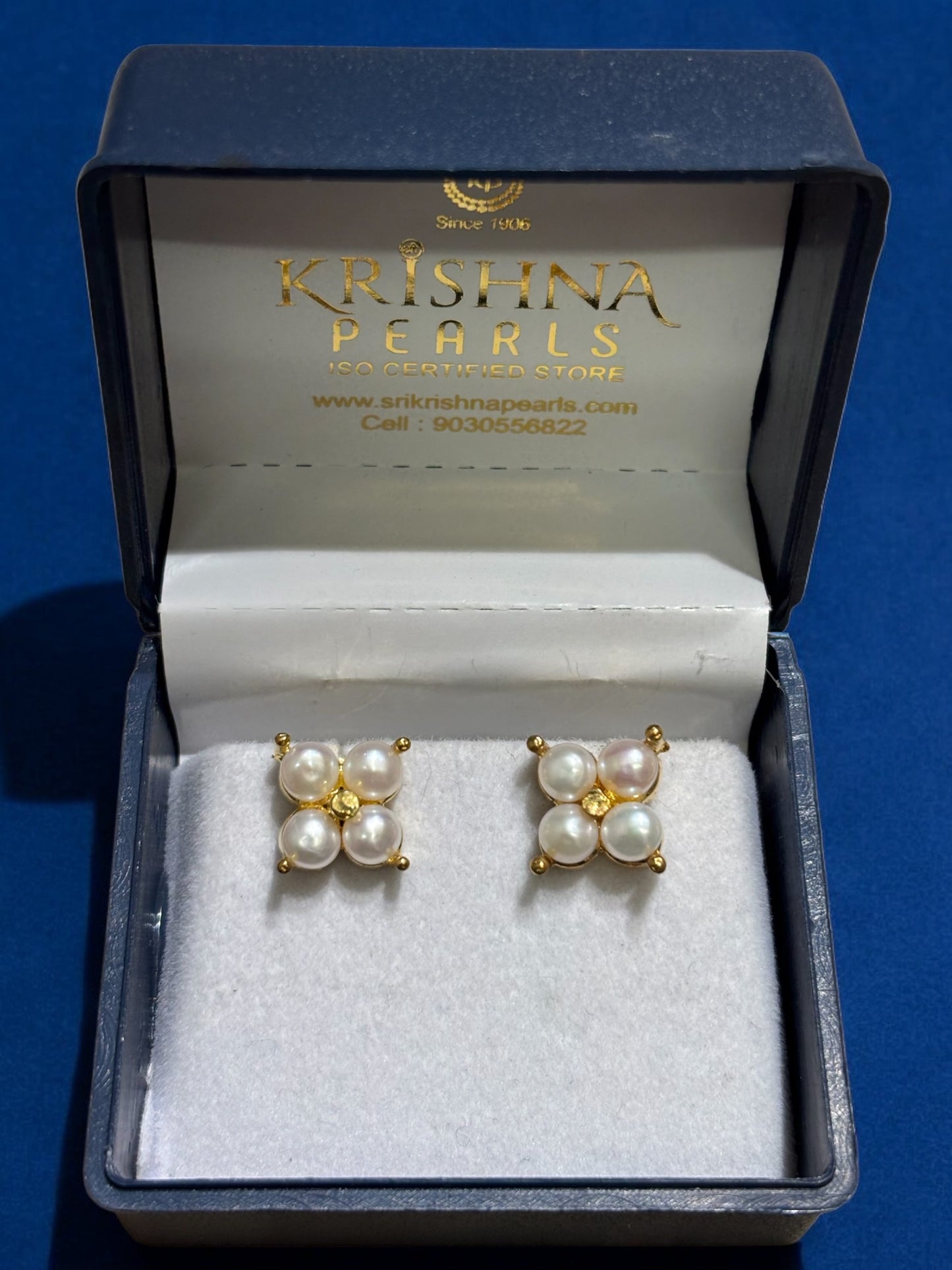 Adorable Lotus Bud Pearls Studs