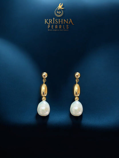 92.5 Silver Post Pin Empress Pearl Drops Hangings