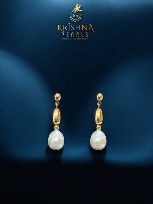 92.5 Silver Post Pin Empress Pearl Drops Hangings