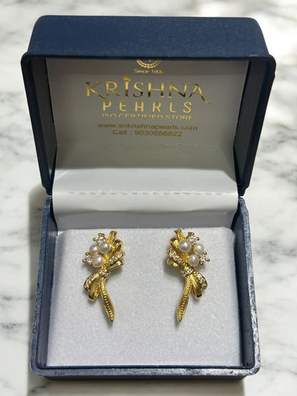 Celestial Bouquet Pearls Studded Earrings