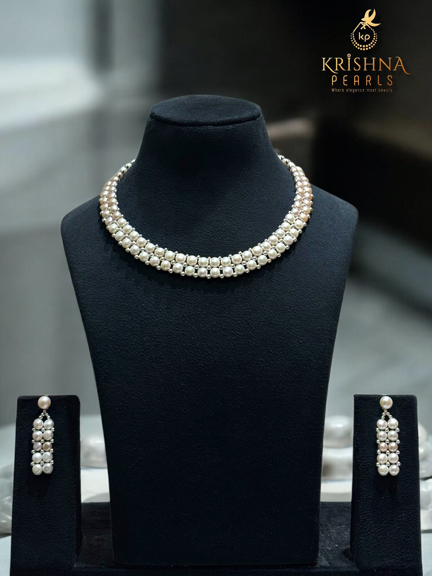 Button Pearl White & Pink Set