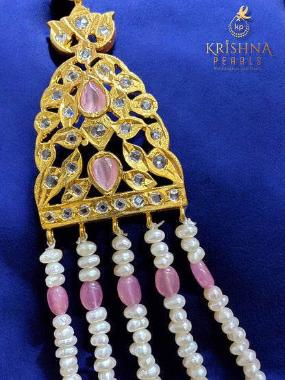 Regal Five Lada Floral Pearl & Ruby Cascade Necklace Set