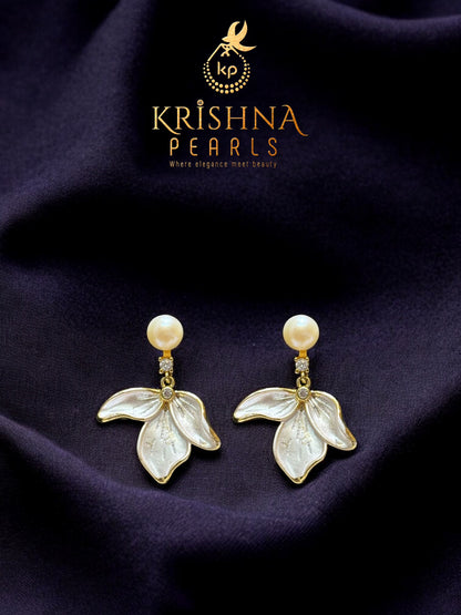 Royal Bloom Pearl Studded Drops