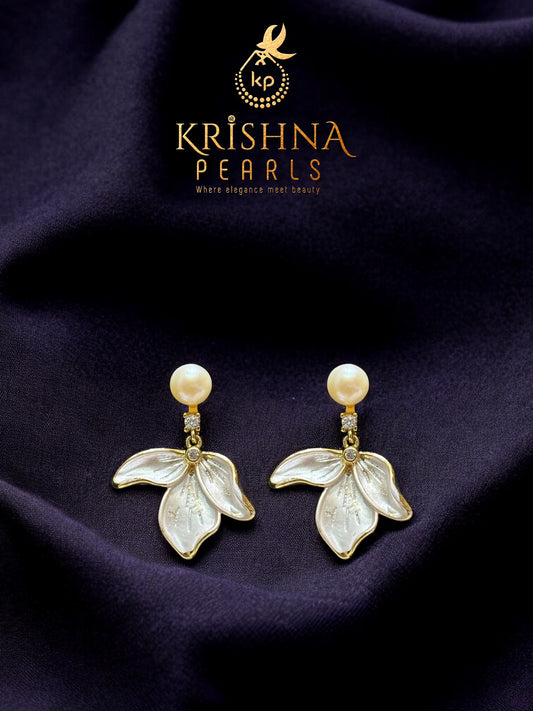 Royal Bloom Pearl Studded Drops