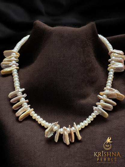 Beautiful Baroque & Semi Round Pearls Necklace Set