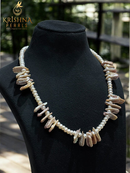 Beautiful Baroque & Semi Round Pearls Necklace Set