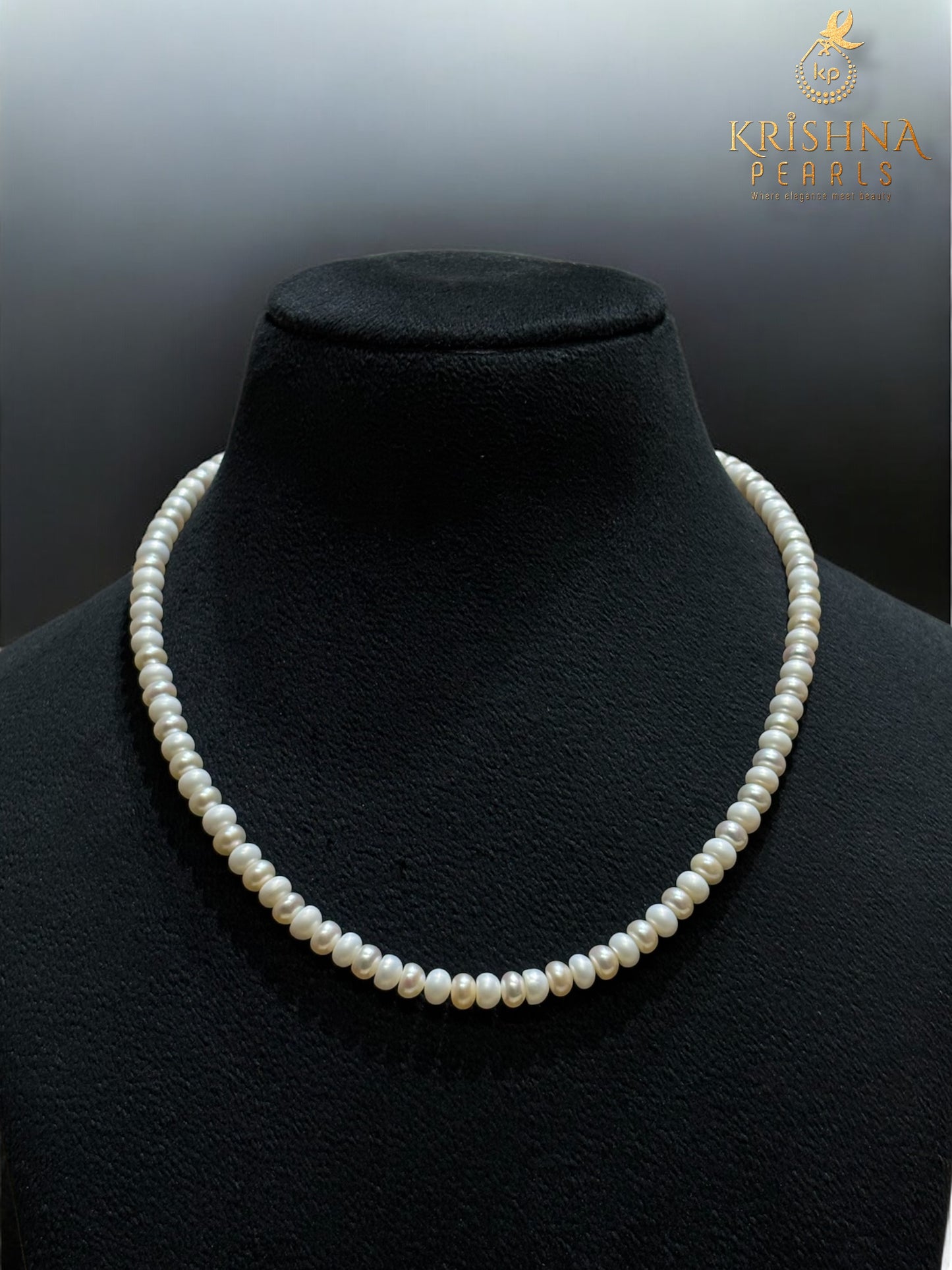 Cream & OffWhite Pearls Necklace