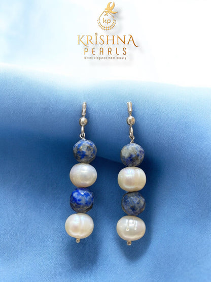Beautiful Pearls & Lapis Lazuli Stones with Detachable Pendant