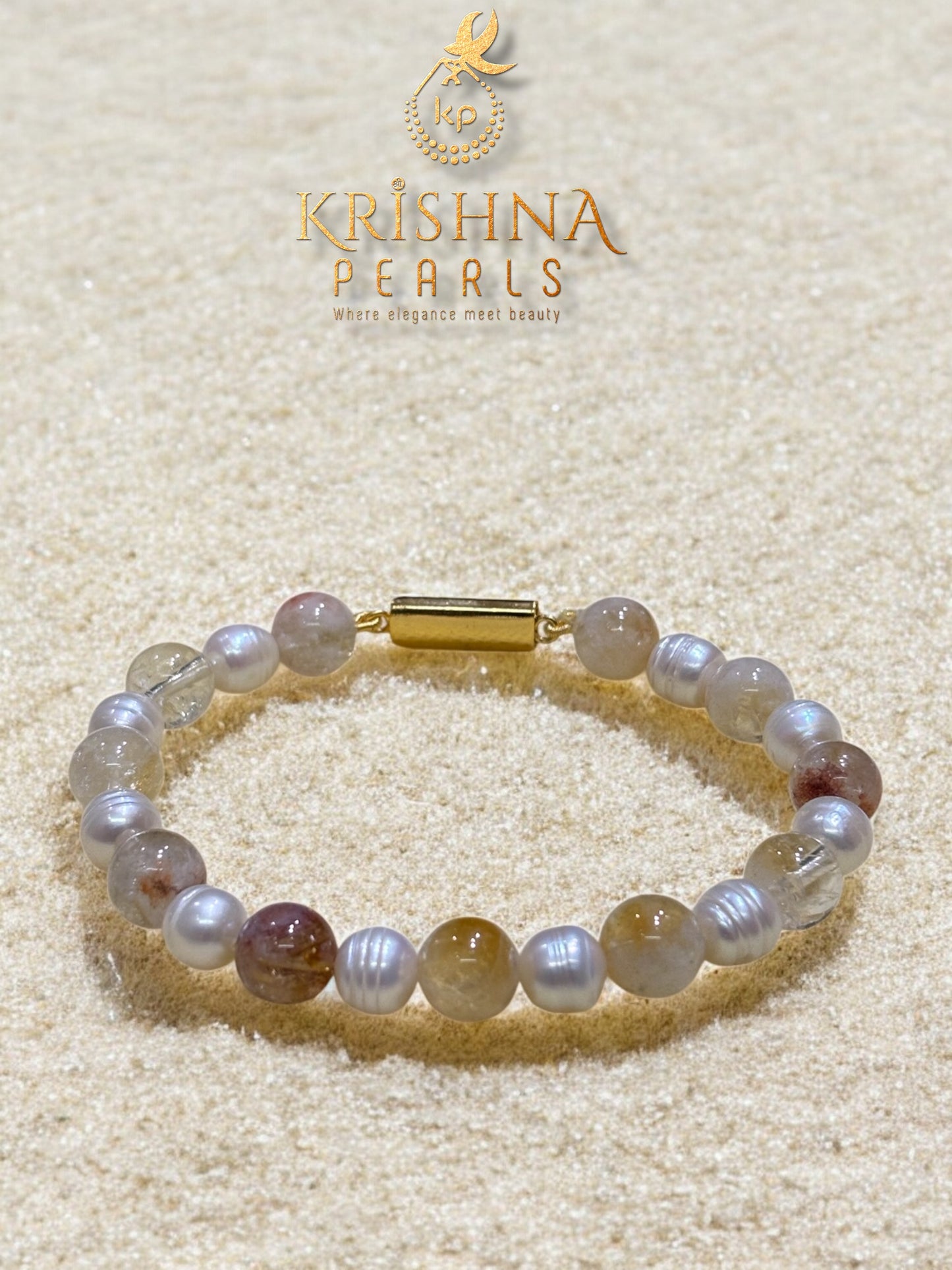 Beautiful Pearls & Citrine Bracelet
