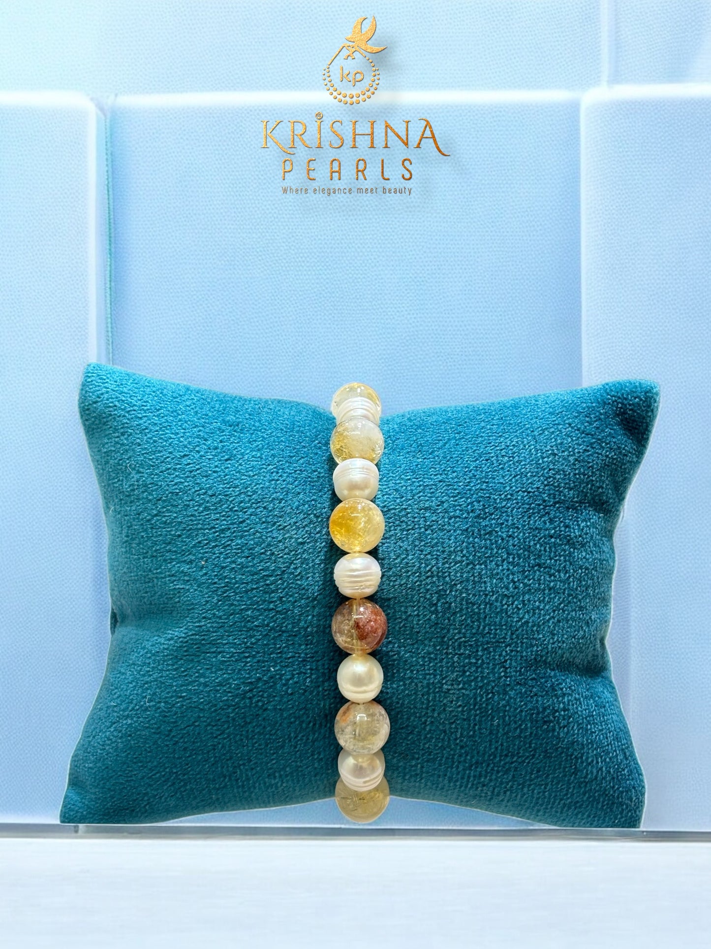 Beautiful Pearls & Citrine Bracelet